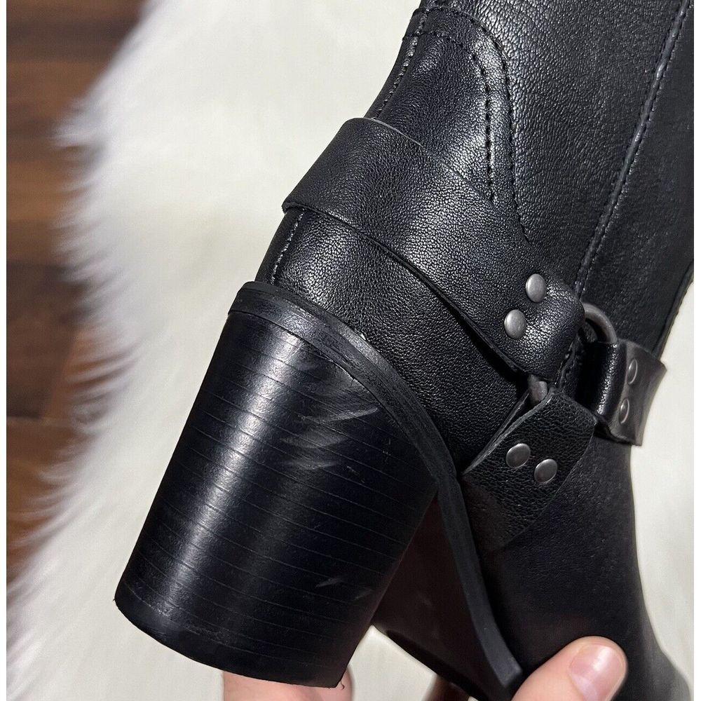 NEW Steve Madden Women's Size 6.5 M Black Leather Alessio Ankle Boot Bootie - Picture 8 of 13